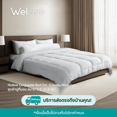(ส่งของภายใน 7 วัน) Welcare ชุดผ้าปูที่นอน 3.5 ฟุต ชุดผ้าปูที่นอน Hollow Conjugate (Micro Fiber 565 TC)